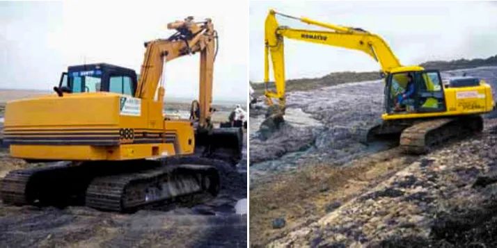 被海上溢油“染黑”的海岸线银河集团9873COM环保热解技术助力守护海洋生命线